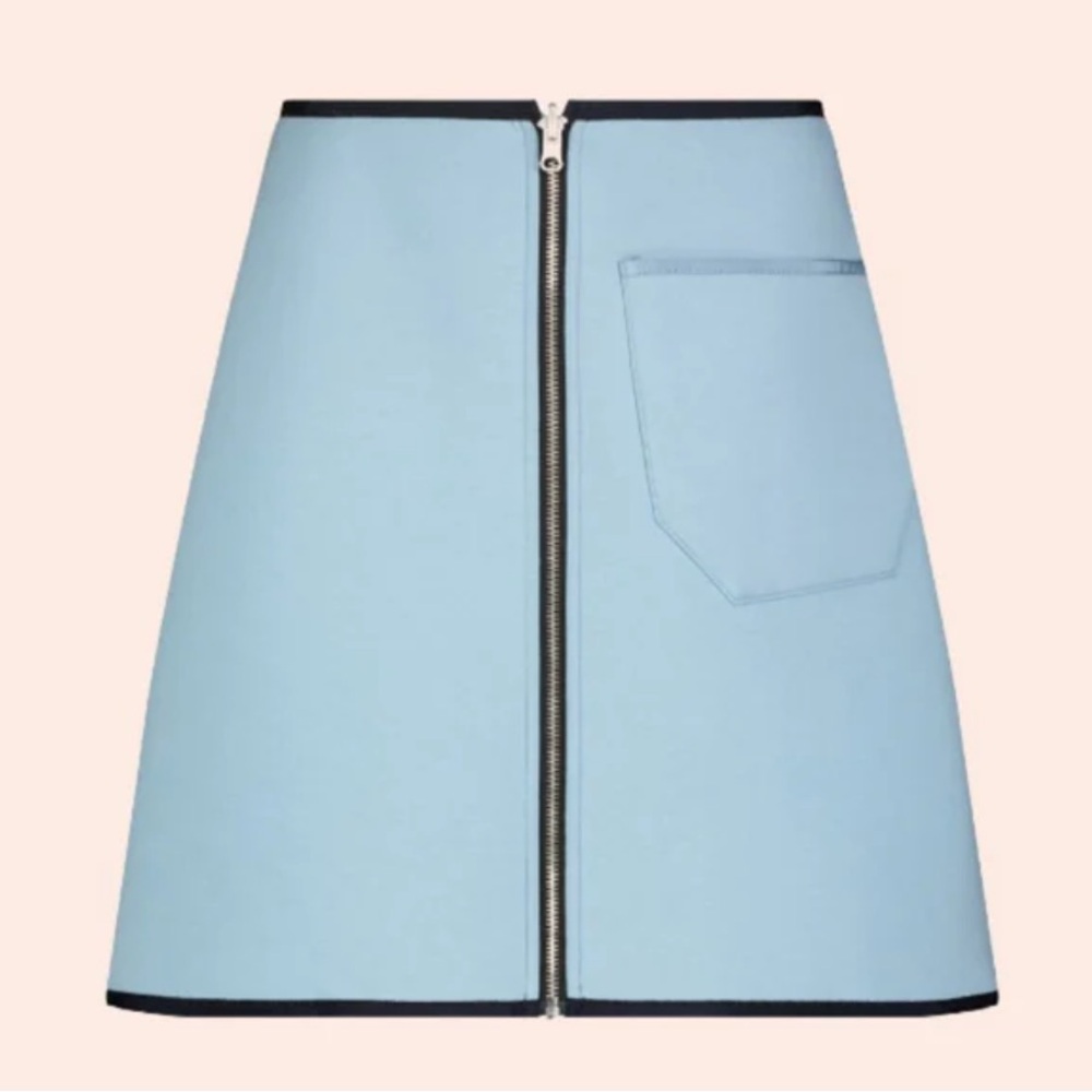 NWT Pearl by Lela Rose Double Face Jersey Skirt Reversible